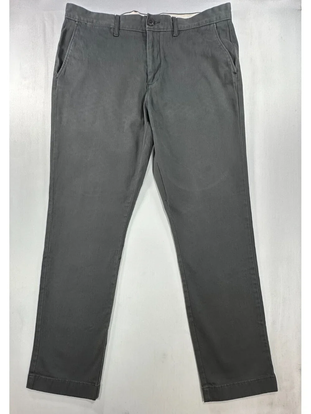 J Crew 770 Straight Stretch Flat Chinos Green Mens 33/30